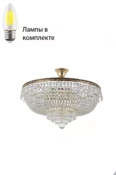 Потолочная люстра с лампочками Arti Lampadari Nonna E 1.3.50.505 G+Lamps