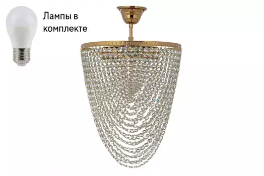 Потолочная люстра с лампочками Arti Lampadari Stella E 1.3.30.504 G+Lamps