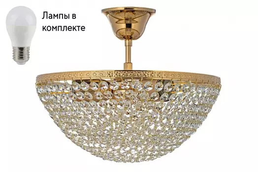 Потолочная люстра с лампочками Arti Lampadari Stella E 1.3.30.505 G+Lamps