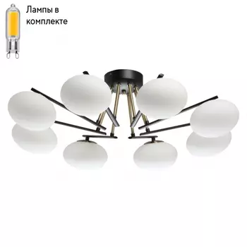 Потолочная люстра с лампочками DeMarkt 306014108+Lamps