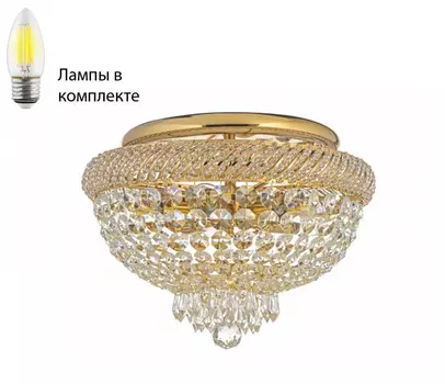 Потолочная люстра с лампочками Dio D arte Bari E 1.2.35.100 G+Lamps