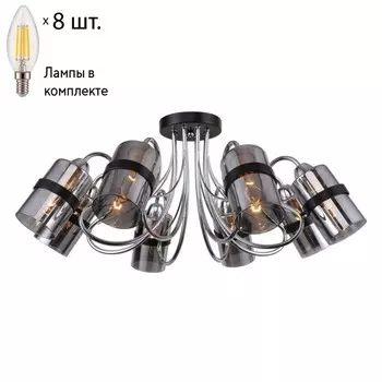 Потолочная люстра с лампочками F-Promo Affable 2351-8U+Lamps E14 Свеча