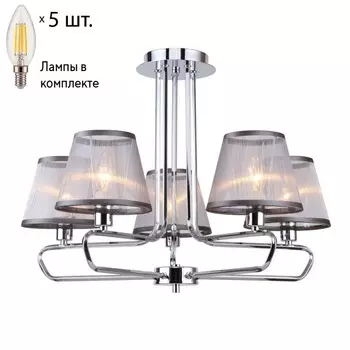 Потолочная люстра с лампочками F-Promo Cache 2343-5P+Lamps E14 Свеча