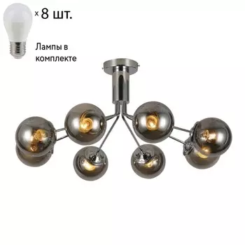 Потолочная люстра с лампочками F-Promo Pax 2630-8U+Lamps E27 P45