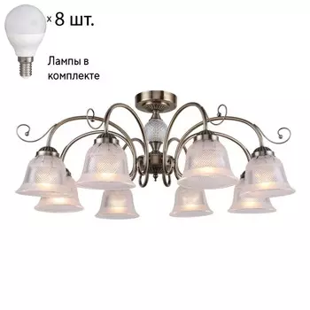 Потолочная люстра с лампочками F-Promo Vetus 2194-8U+Lamps E14 P45