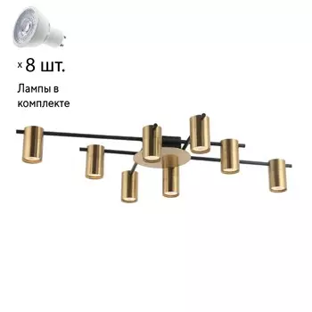 Потолочная люстра с лампочками Favourite Topper 2827-8P+Lamps Gu10