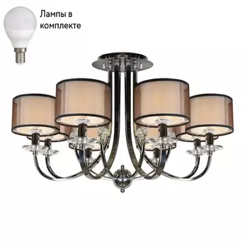 Потолочная люстра с лампочками iLamp 88049/8 CR+Lamps