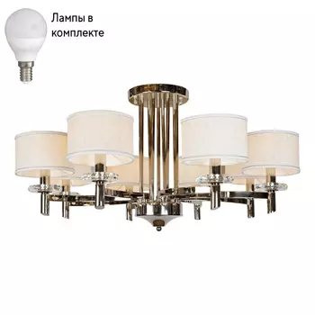 Потолочная люстра с лампочками iLamp 88396/8 CR+Lamps