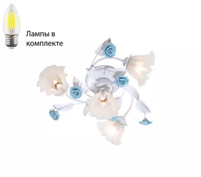 Потолочная люстра с лампочками Lucia Tucci Fiori Di Rose 112.3.1+Lamps