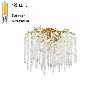 Потолочная люстра с лампочками Odeon 5005/8C+Lamps