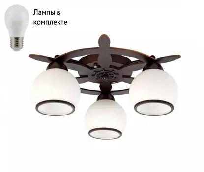 Потолочная люстра с лампочками Omnilux OML-50507-03+Lamps