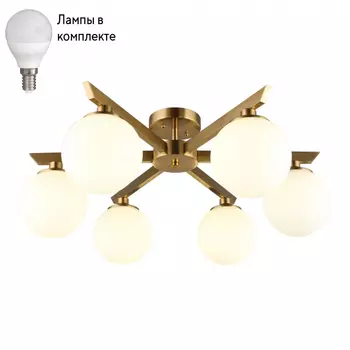Потолочная люстра с лампочками Omnilux OML-68307-06+Lamps