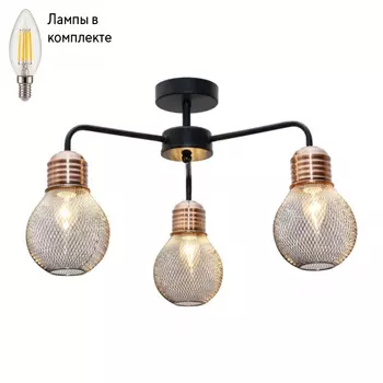Потолочная люстра с лампочками Toplight TL1155-3D+Lamps