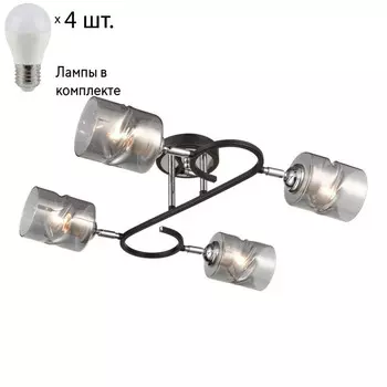 Потолочная люстра с лампочками Velante 235-107-04+Lamps