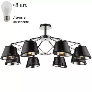 Потолочная люстра с лампочками Velante 296-107-08+Lamps E27 P45