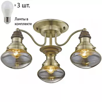 Потолочная люстра с лампочками Velante 306-507-03+Lamps