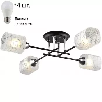 Потолочная люстра с лампочками Velante 703-127-04+Lamps