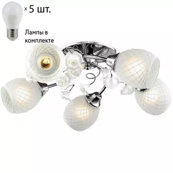 Потолочная люстра с лампочками Velante 705-107-05+Lamps