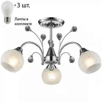 Потолочная люстра с лампочками Velante 707-107-03+Lamps E27 P45