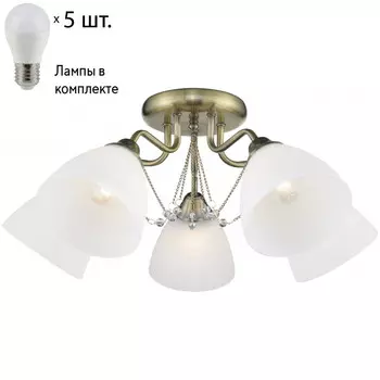 Потолочная люстра с лампочками Velante 727-507-05+Lamps