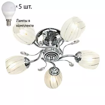 Потолочная люстра с лампочками Velante 761-107-05+Lamps