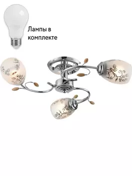 Потолочная люстра с лампочками Velante 762-107-03+Lamps
