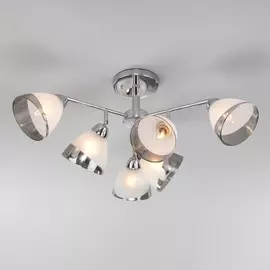 Потолочная люстра с поворотными плафонами Paola Eurosvet 30126/6 хром (a052671)