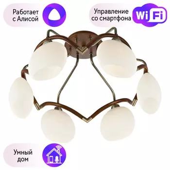 Потолочная люстра Velante с поддержкой Алиса 270-507-06-A