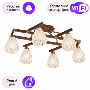 Потолочная люстра Velante с поддержкой Алиса 284-507-06-A