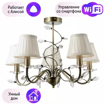 Потолочная люстра Velante с поддержкой Алиса 378-507-05-A