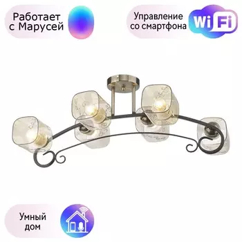 Потолочная люстра Velante с поддержкой Маруся 212-507-06-М