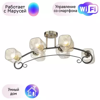 Потолочная люстра Velante с поддержкой Маруся 212-507-06-М