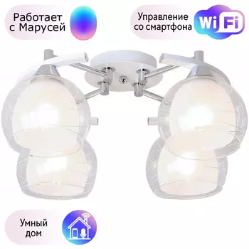 Потолочная люстра Velante с поддержкой Маруся 277-107-04-М