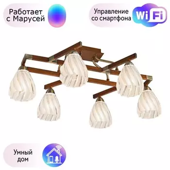 Потолочная люстра Velante с поддержкой Маруся 284-507-06-М