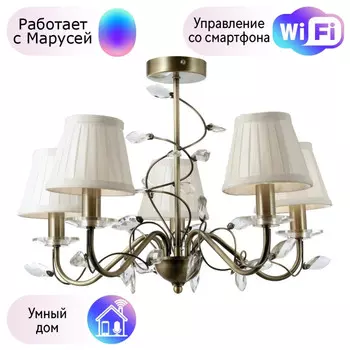 Потолочная люстра Velante с поддержкой Маруся 378-507-05-М