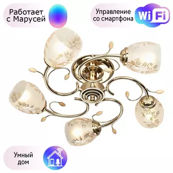 Потолочная люстра Velante с поддержкой Маруся 762-307-05-М