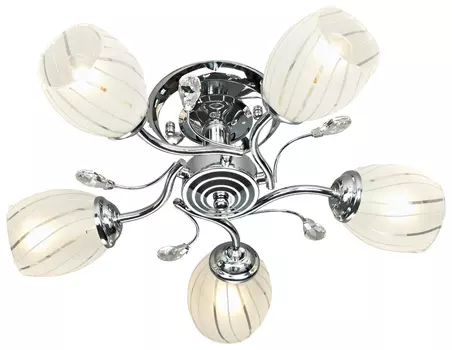 Потолочная люстра в спальню с 5 LED лампами. Комплект от Lustrof №151282-709270