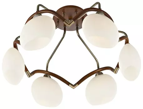 Потолочная люстра в спальню с 6 LED лампами. Комплект от Lustrof №150825-709151