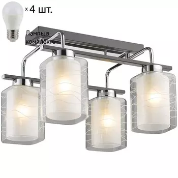 Потолочная светильник с лампочками Velante 278-127-04+Lamps E27 P45