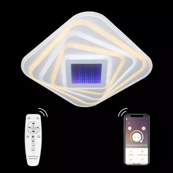 Потолочная светодиодная люстра с Bluetooth и пультом Natali Kovaltseva 81033/3C