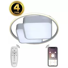 Потолочная светодиодная люстра с Bluetooth и пультом Natali Kovaltseva HIGH-TECH LED LAMPS 82002