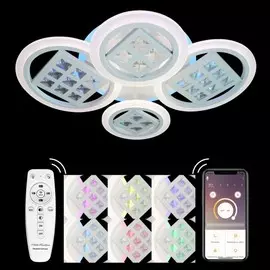 Потолочная светодиодная люстра с Bluetooth и пультом Natali Kovaltseva INNOVATION STYLE 83022