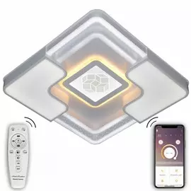 Потолочная светодиодная люстра с Bluetooth и пультом Natali Kovaltseva LED LAMPS 81086
