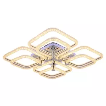 Потолочная светодиодная люстра с пультом ДУ Profit Light 8049/4+4 CHR C