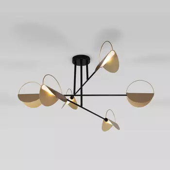 Потолочный светильник 70148/6 черный/золото Eurosvet (a062042)