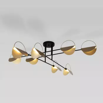 Потолочный светильник 70148/8 черный/золото Eurosvet (a062043)