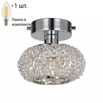 Потолочный светильник Favourite Sternchen с лампочкой 1392-1U+Lamps E14 Свеча