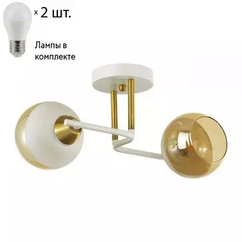 Потолочный светильник Lumion Janet с лампочками 5216/2C+Lamps E27 P45
