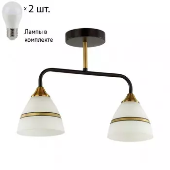 Потолочный светильник Lumion Nettie с лампочками 5214/2CA+Lamps E27 P45