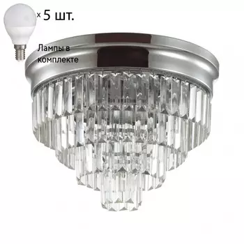 Потолочный светильник Lumion Zaha с лампочками 5258/5C+Lamps E14 P45